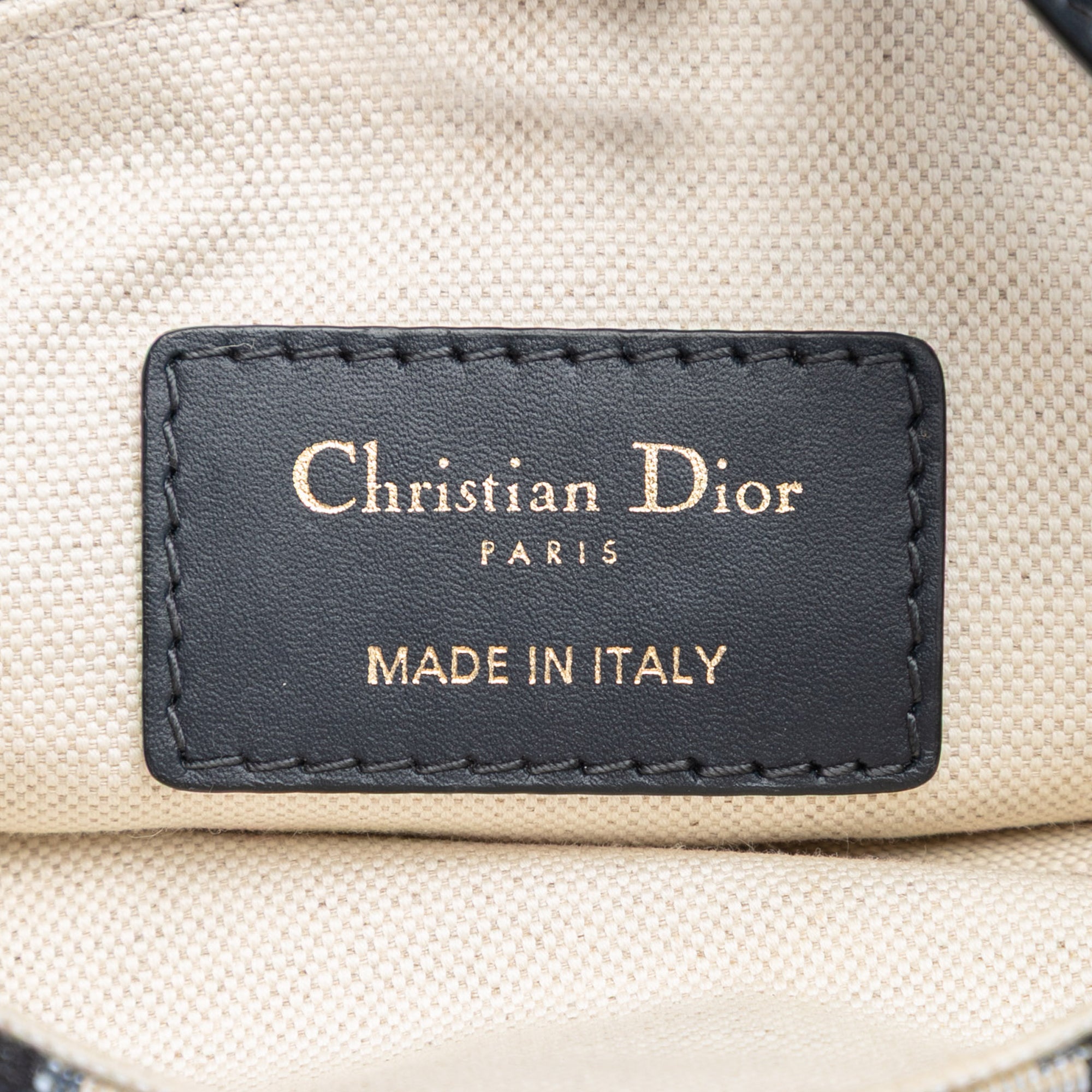 Mini Oblique Canvas Saddle Bag - Image 5