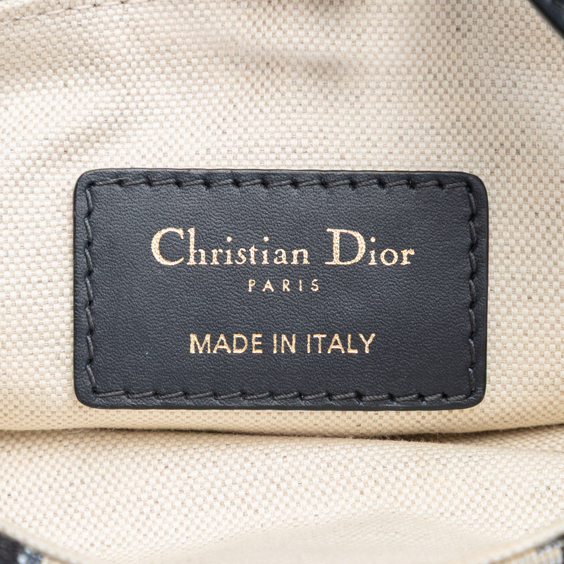 Mini Oblique Canvas Saddle Bag - Image 5