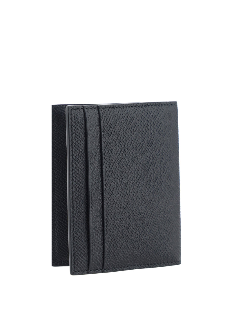Ferragamo Revival Card Case — Black Calf Leather Bos Taurus Cases