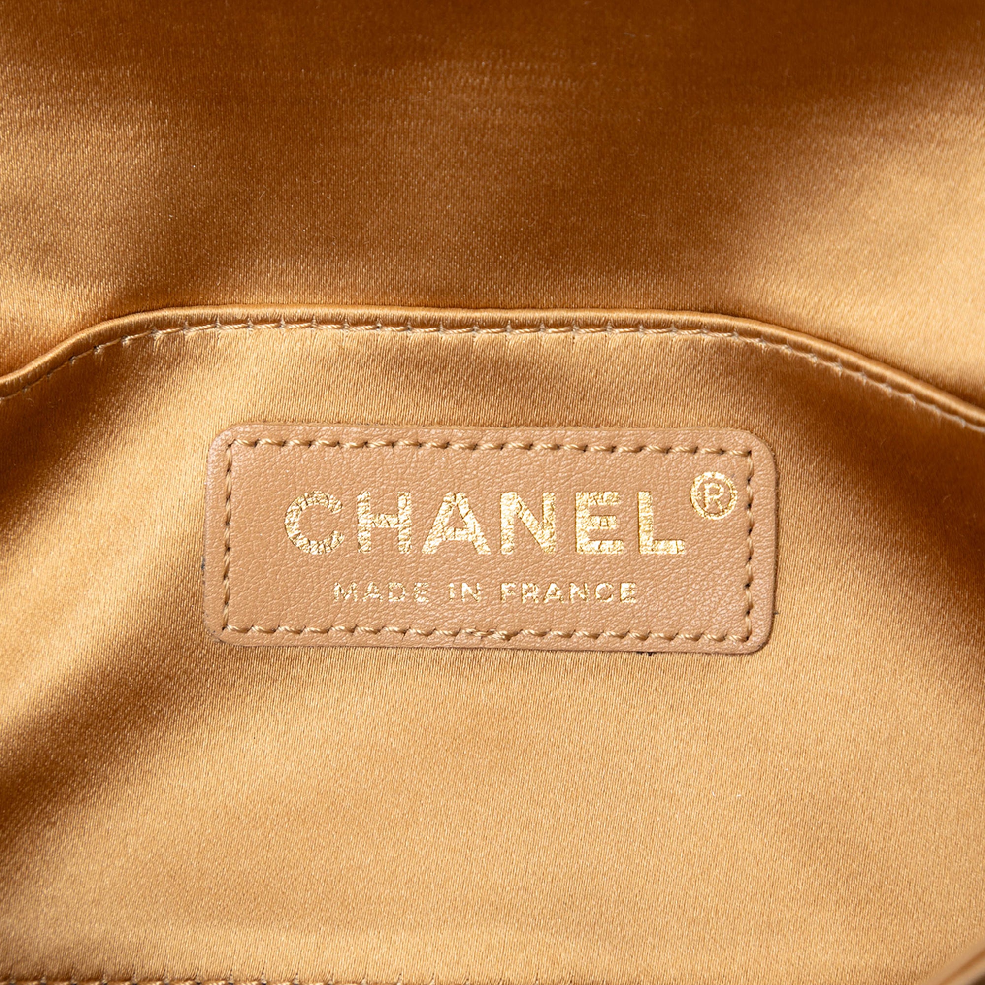Quilted Satin Crystal Chain Clutch - Image 5