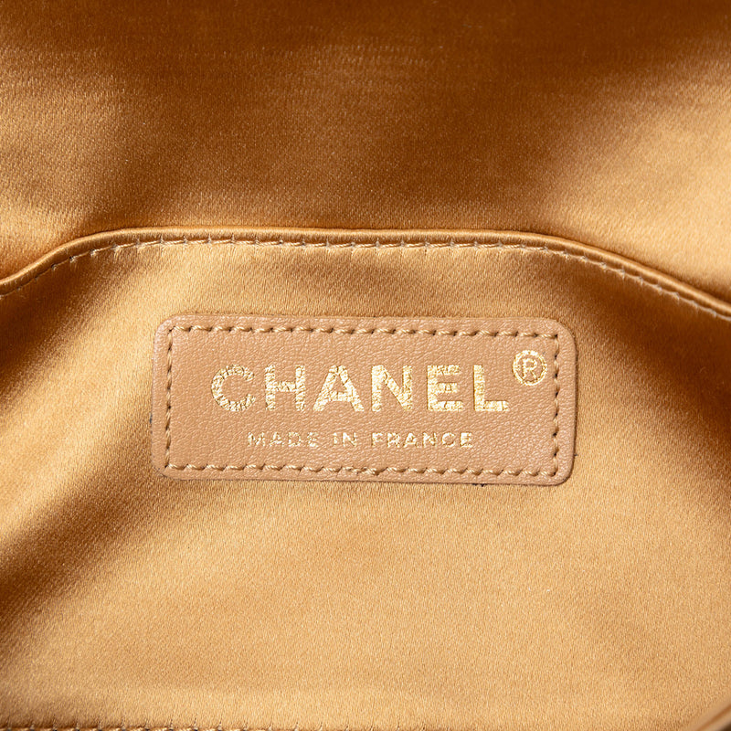 Quilted Satin Crystal Chain Clutch - Image 5