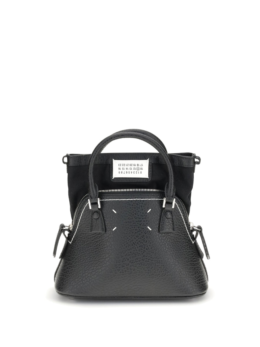 Maison Margiela 5ac Top Handle Bag — Black Calf Leather Bos Taurus