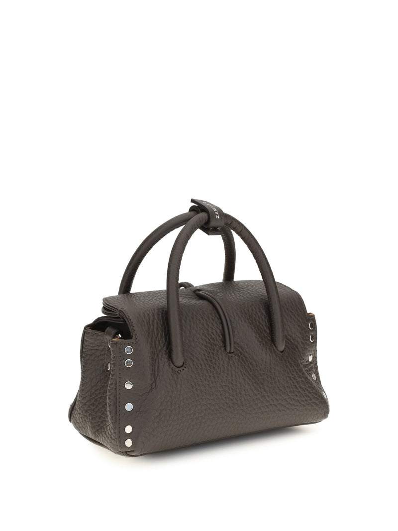 Zanellato Dotta Centauro Baby Top Handle Bag — Brown Calf Leather Bos Taurus
