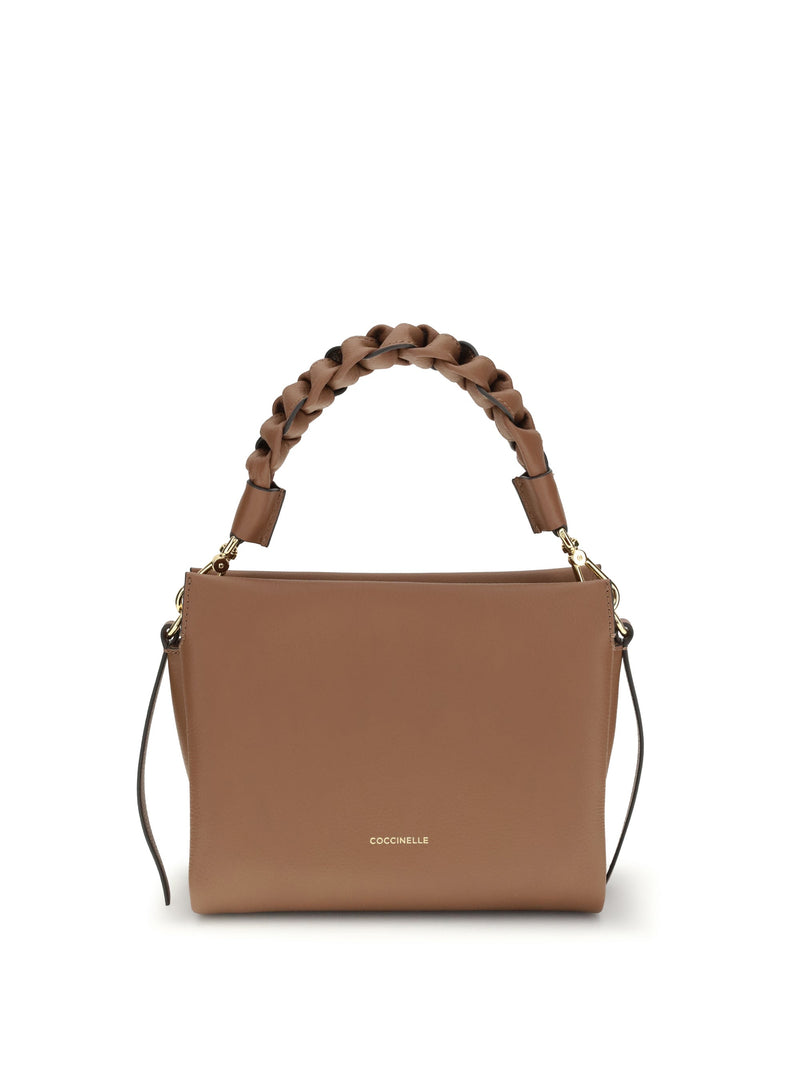 Coccinelle Boheme Shoulder Bag — Brown Calf Leather
