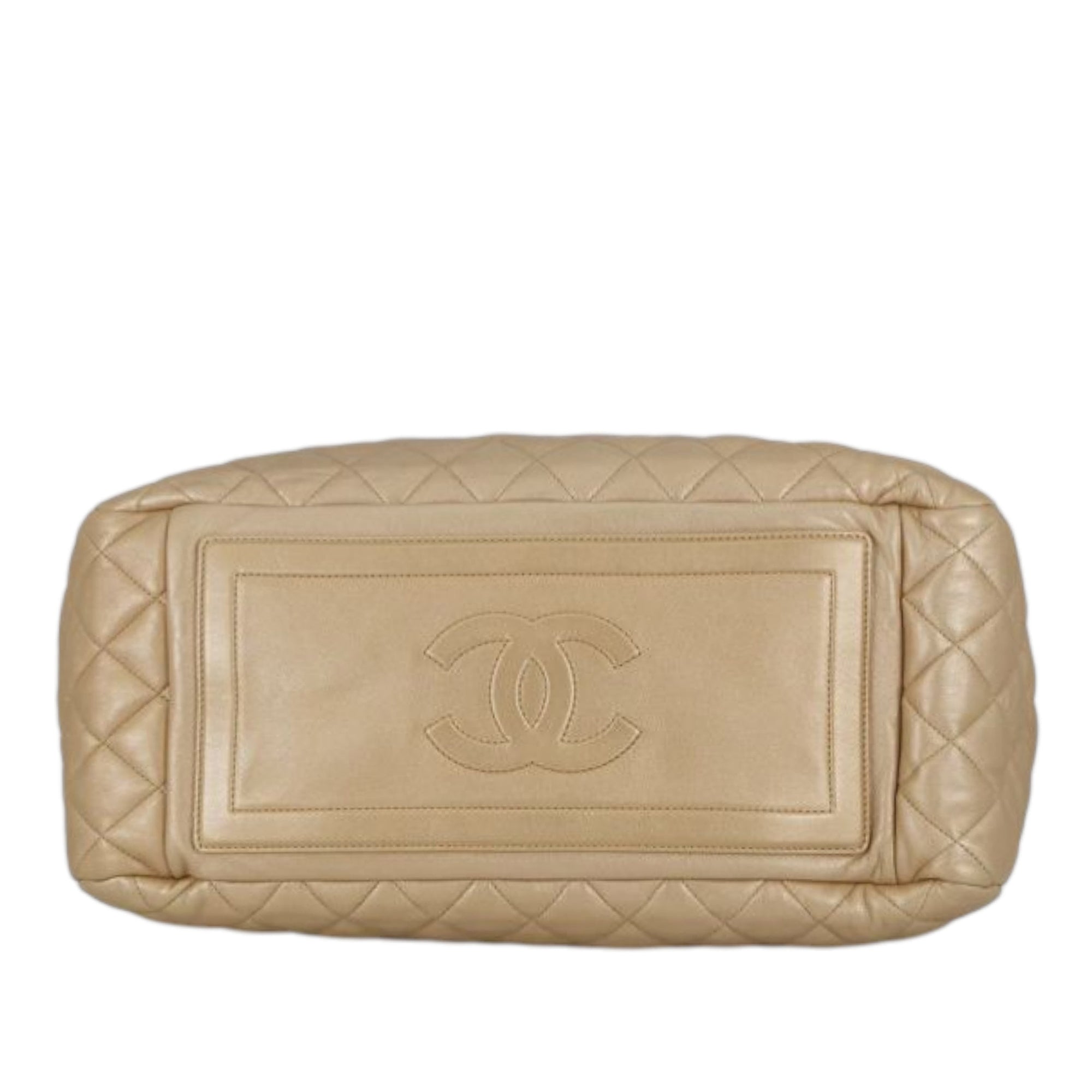 Quilted Metallic Lambskin Coco Cocoon Bowler Bag - Image 3