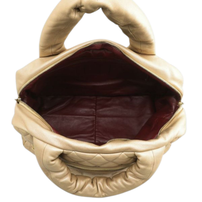 Quilted Metallic Lambskin Coco Cocoon Bowler Bag - Image 4