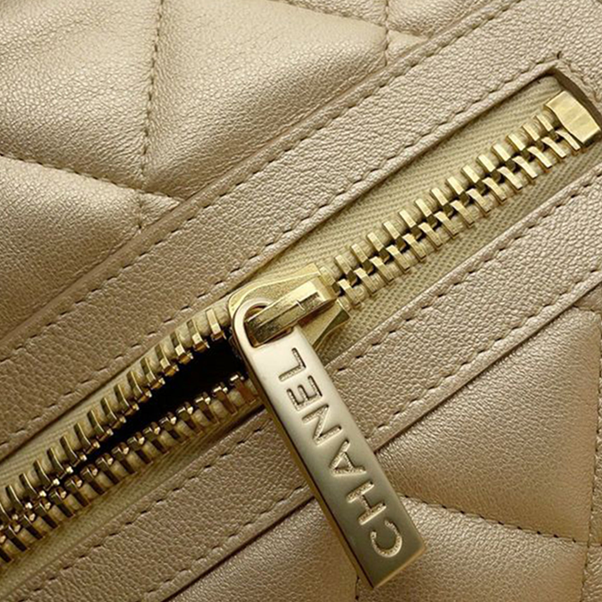 Quilted Metallic Lambskin Coco Cocoon Bowler Bag - Image 8