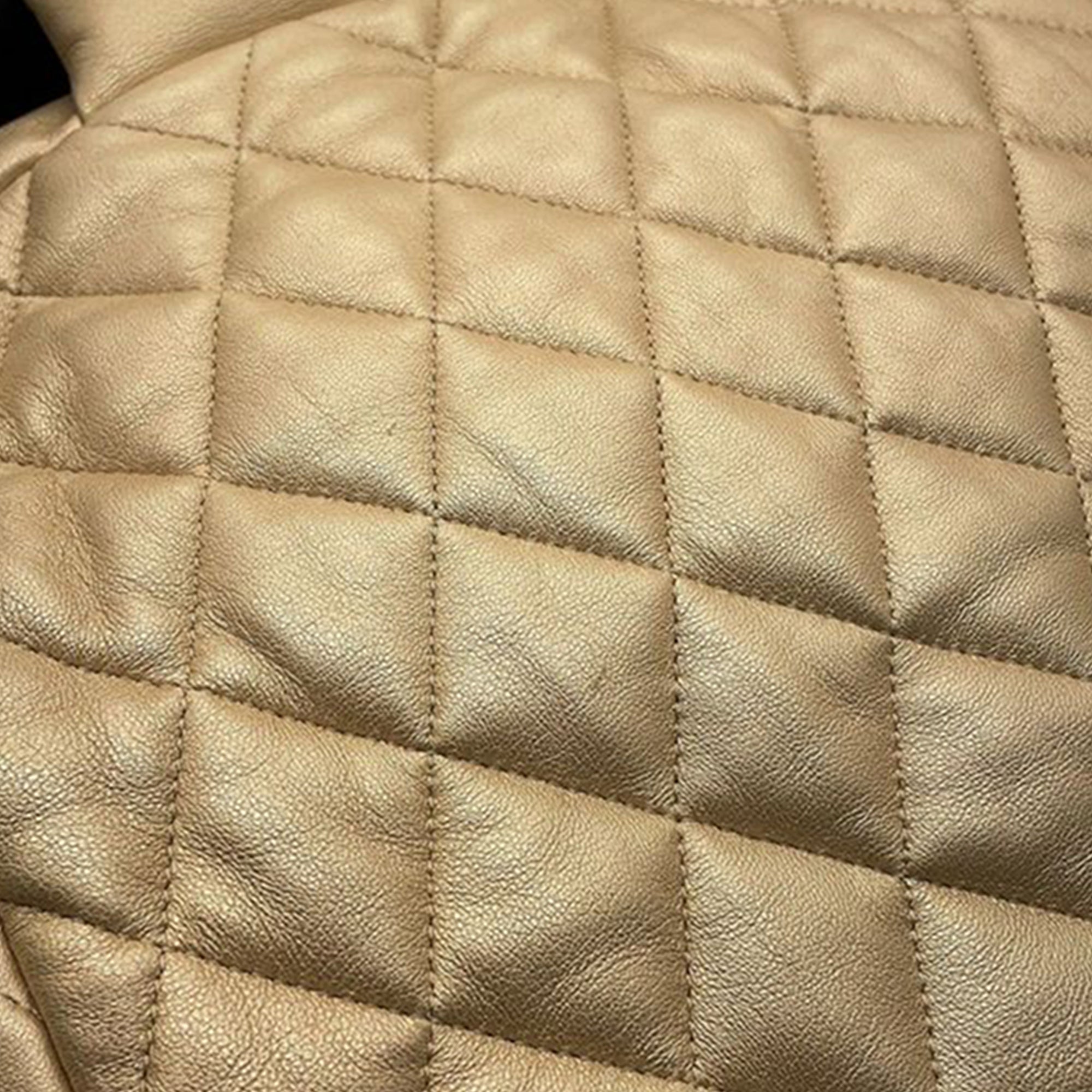 Quilted Metallic Lambskin Coco Cocoon Bowler Bag - Image 9