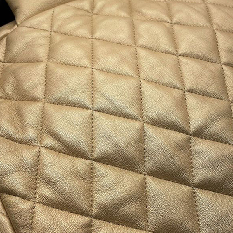 Quilted Metallic Lambskin Coco Cocoon Bowler Bag - Image 9