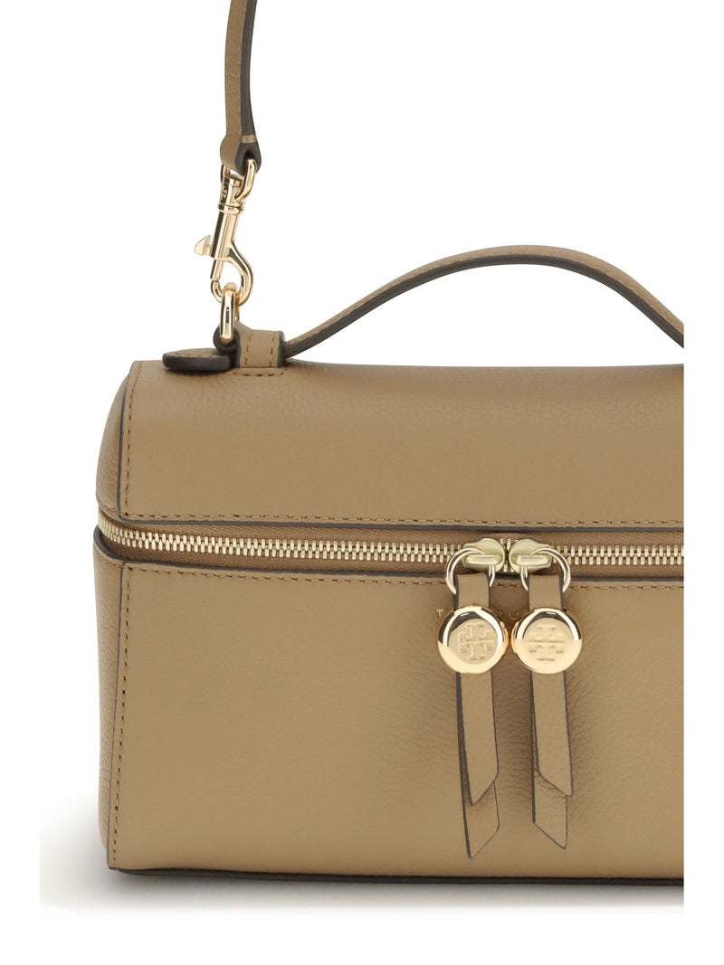 Tory Burch Romy Slim Top Handle Bag — Beige Calf Leather Bos Taurus