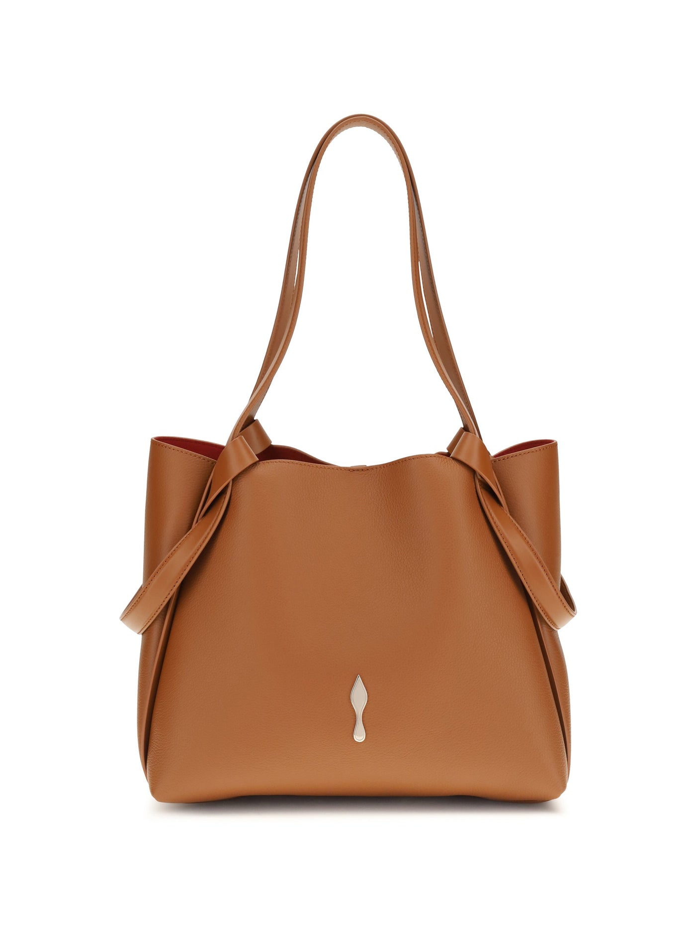 Christian Louboutin Bettina Shoulder Bag — Brown Calf Leather Bos Taurus