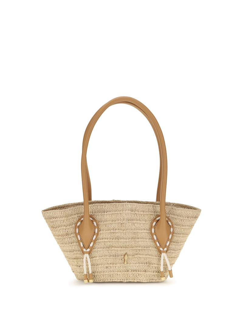 Christian Louboutin Shoulder Bag — Beige Raffia