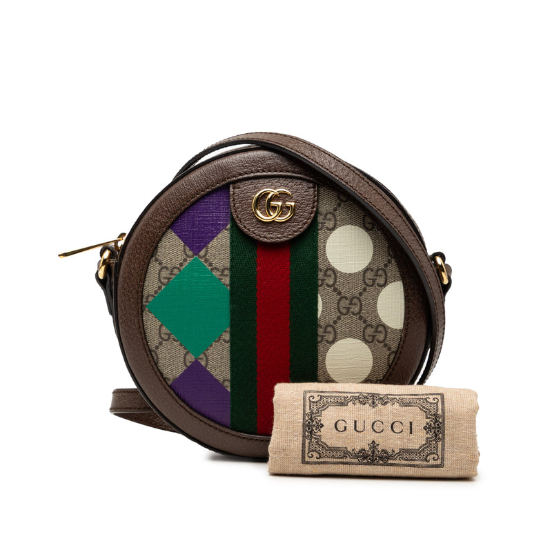 GG Supreme Web Ophidia Graphic Print Round Crossbody - Image 8