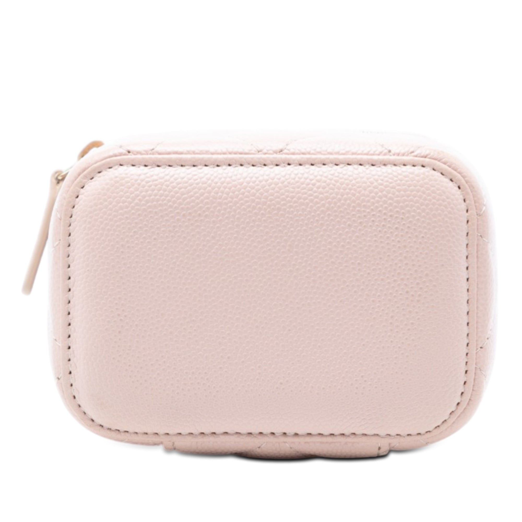 Mini CC Quilted Caviar Vanity Case with Chain - Image 3