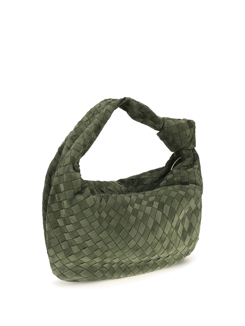 Bottega Veneta Jodie Shoulder Bag — Green Calf Leather