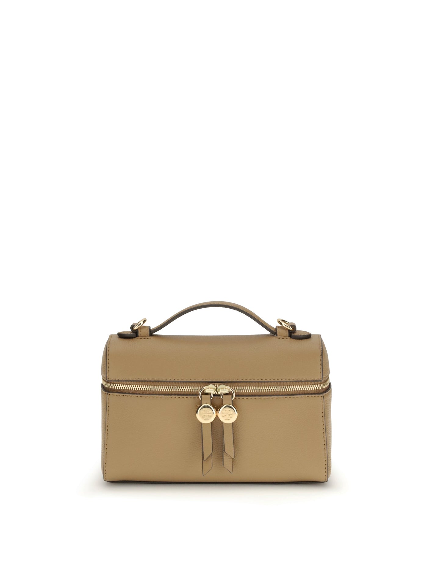 Tory Burch Romy Slim Top Handle Bag — Beige Calf Leather Bos Taurus
