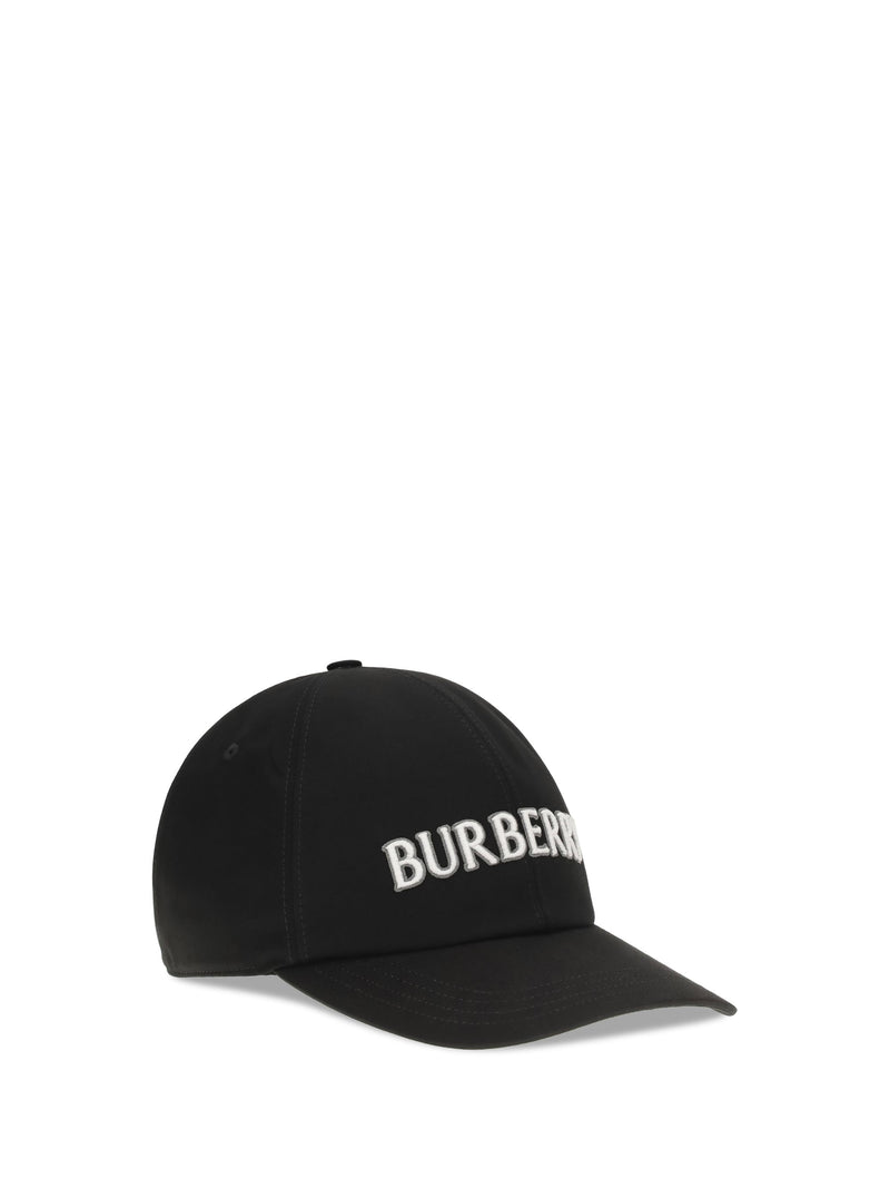Burberry 8124432 Logo-Embroidered Cotton Baseball Cap — Black Caps