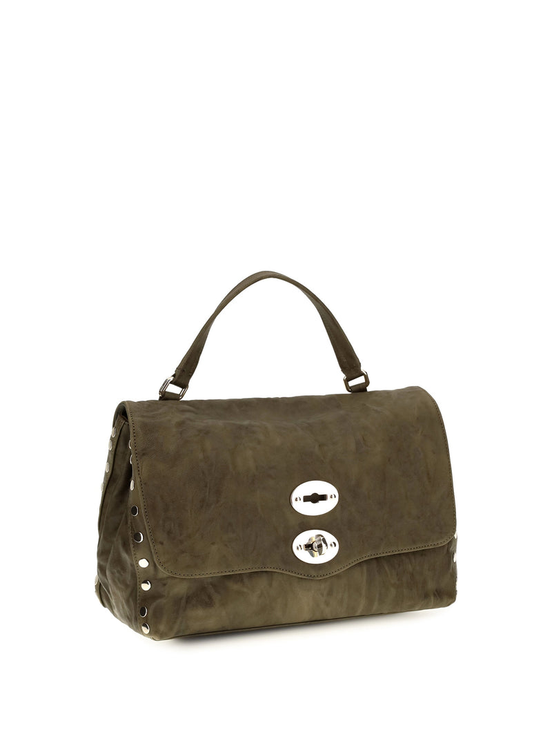Zanellato Top Handle Bag — Brown Suede