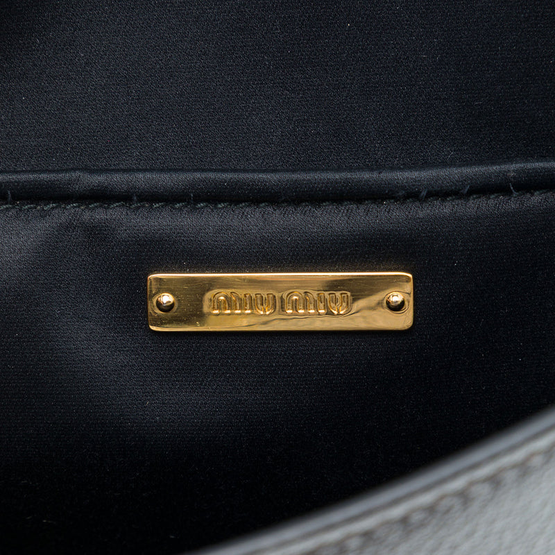 Metallic Goatskin Madras Crystal Embellished Crossbody - Image 5