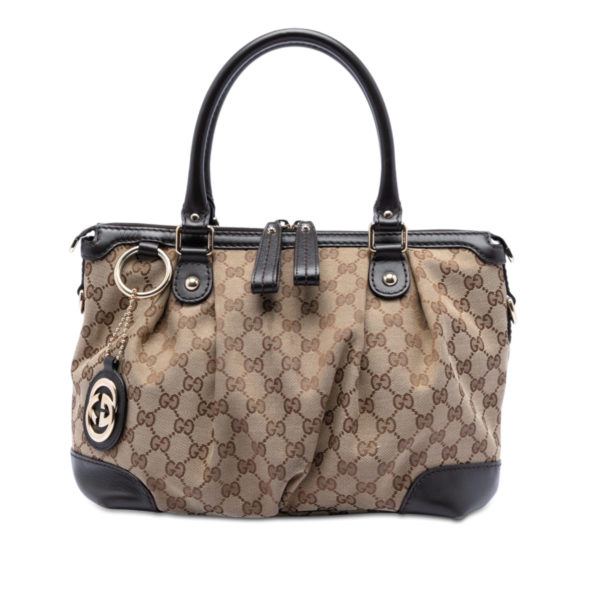 GG Canvas Sukey Satchel - Image 1