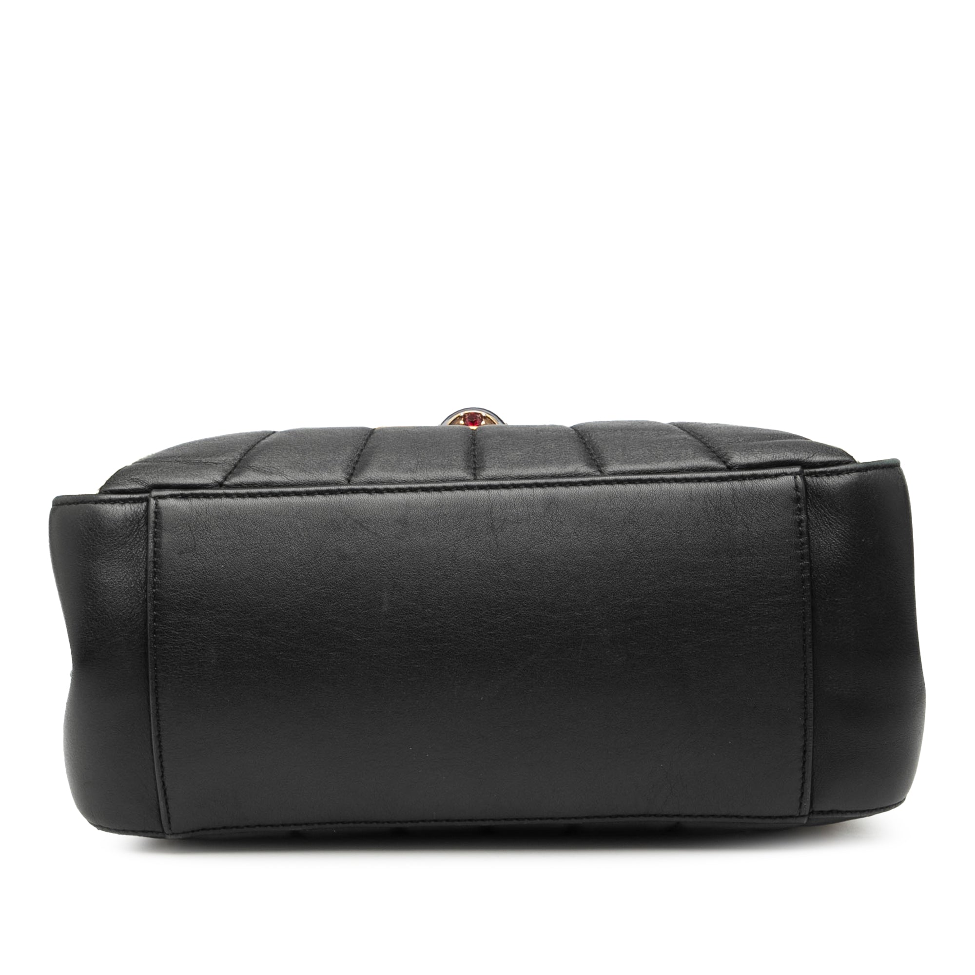 Bicolor Calfskin Bamboo Trapuntata Queen Margaret Backpack - Image 3