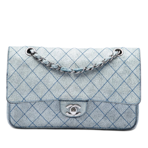 Medium Classic Crackled Calfskin Wild Stitch Double Flap - Image 1