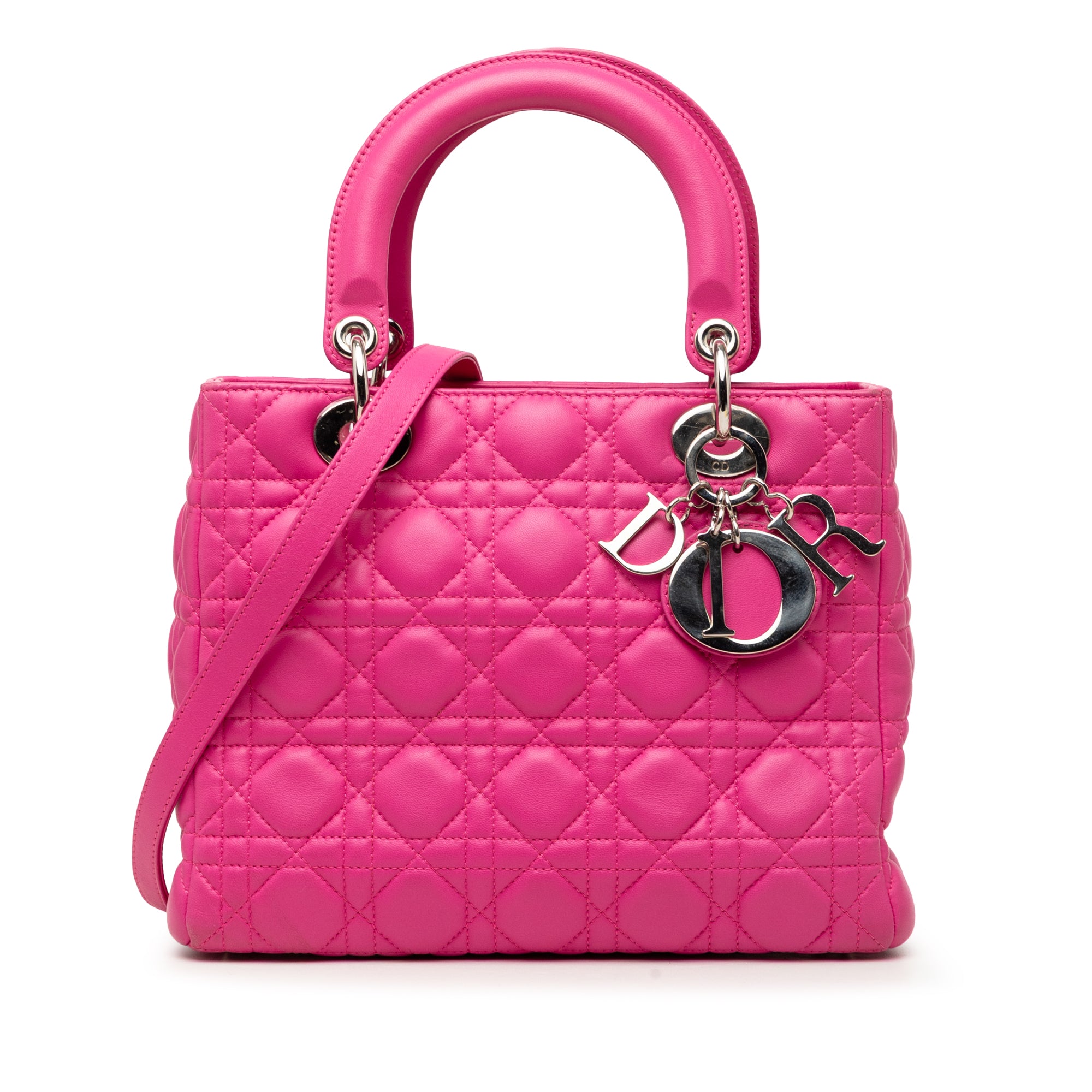 Medium Lambskin Cannage Lady Dior - Image 1