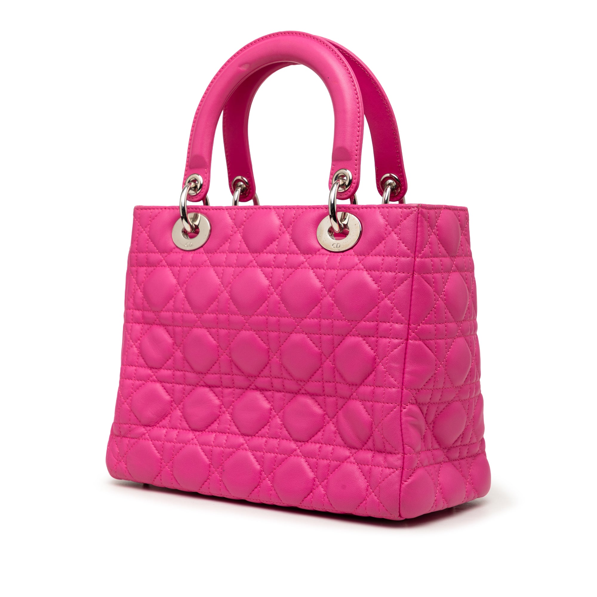 Medium Lambskin Cannage Lady Dior - Image 2