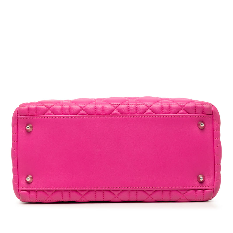 Medium Lambskin Cannage Lady Dior - Image 3