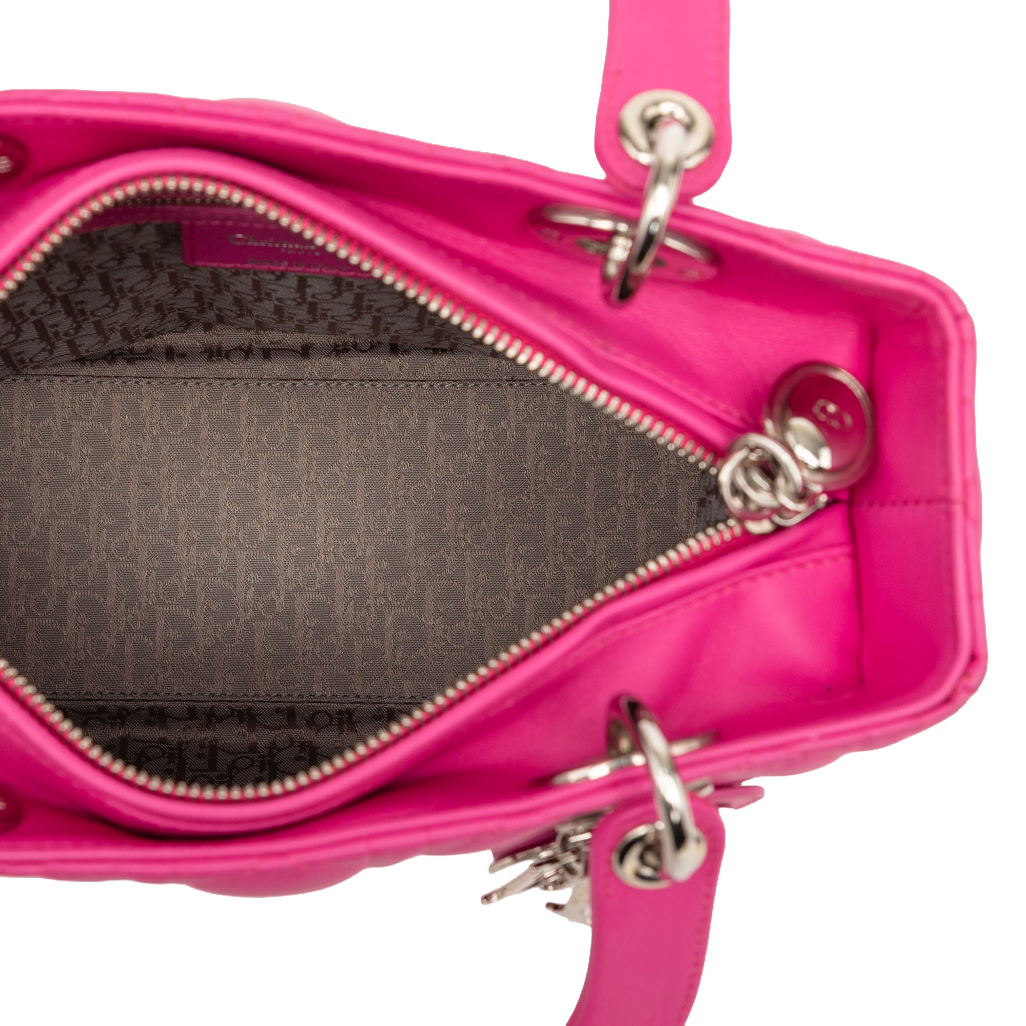 Medium Lambskin Cannage Lady Dior - Image 4