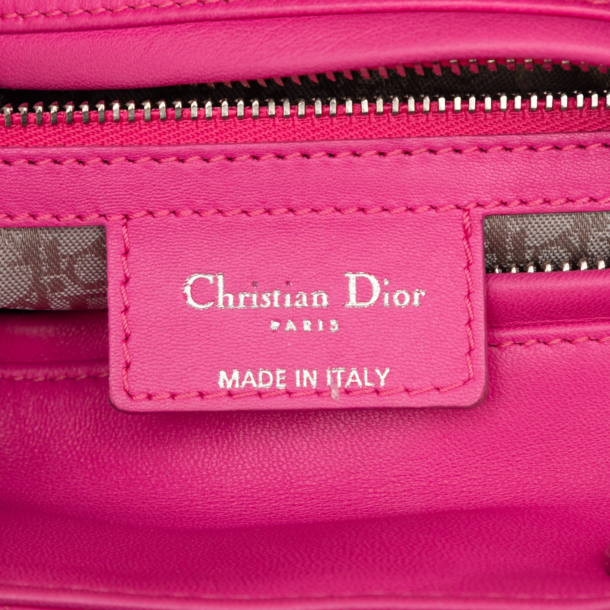 Medium Lambskin Cannage Lady Dior - Image 5