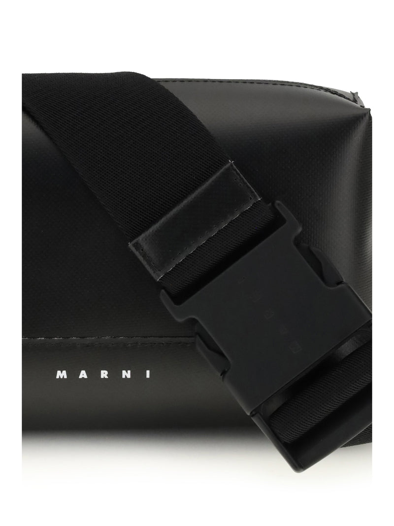 Marni Calf Leather Shoulder Bag — Black