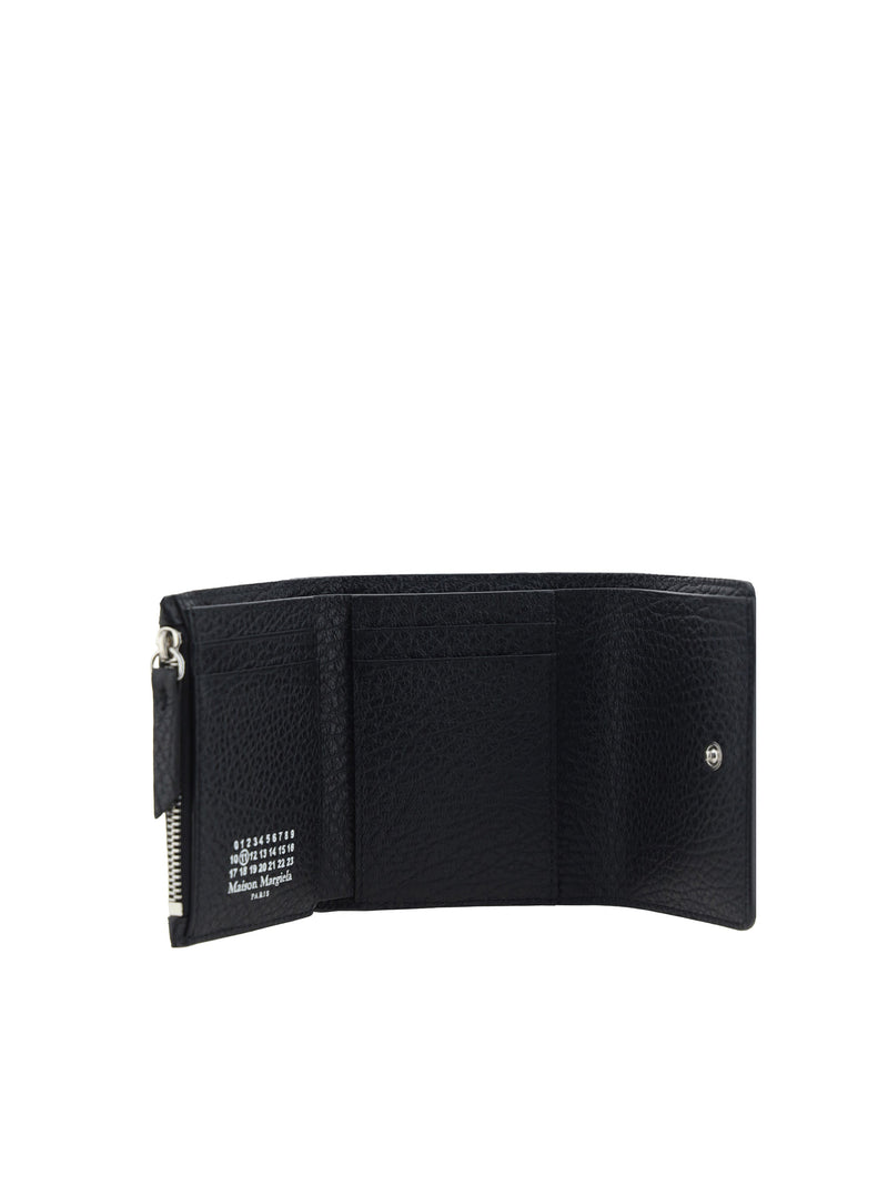 Maison Margiela Grained Calf Leather Wallet — Black Bos Taurus