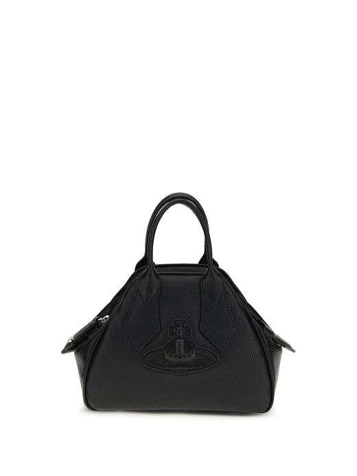 Vivienne Westwood Yasmine Shoulder Bag — Black Calf Leather Bos Taurus