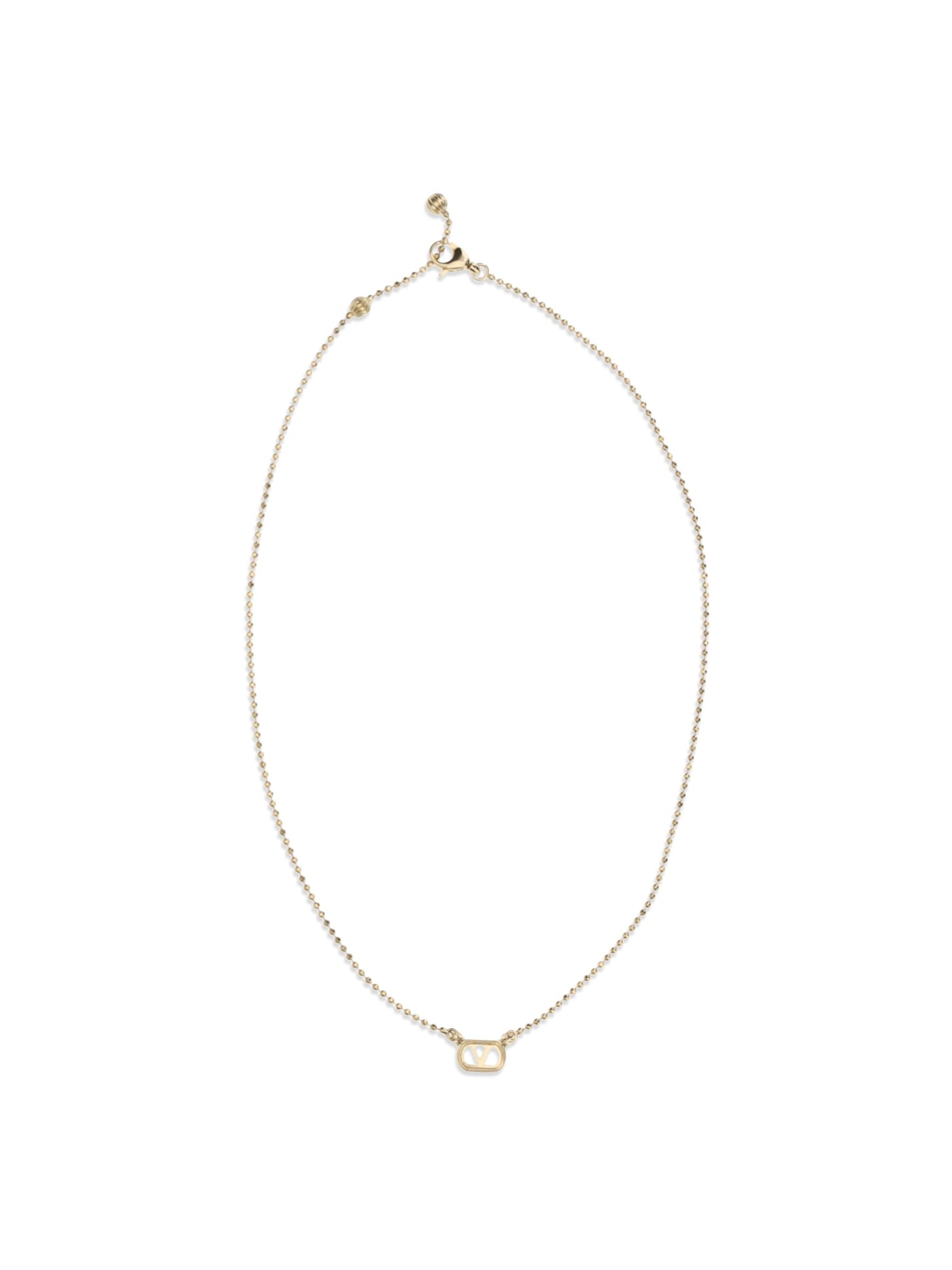 Valentino Garavani Ovalette Necklace — Gold Brass Necklaces