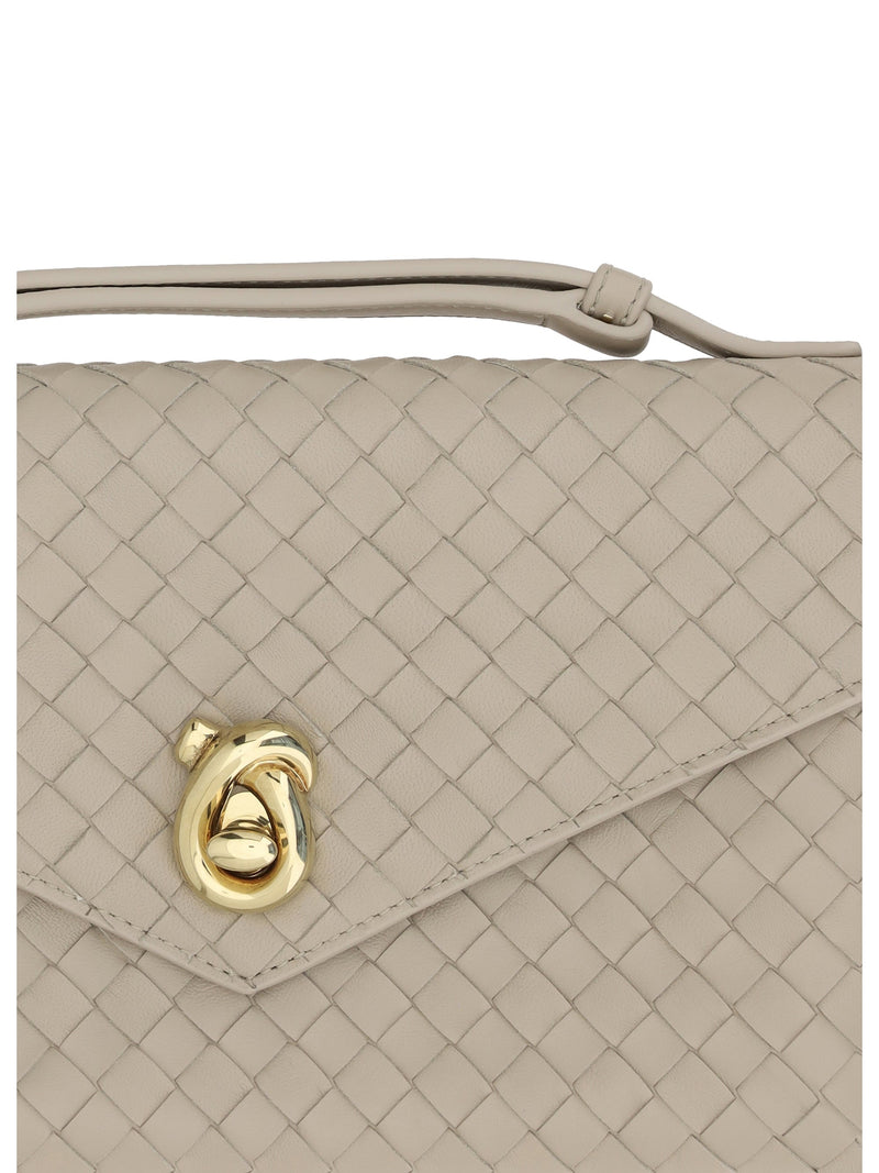 Bottega Veneta Shoulder Bag — Beige Lambskin Leather