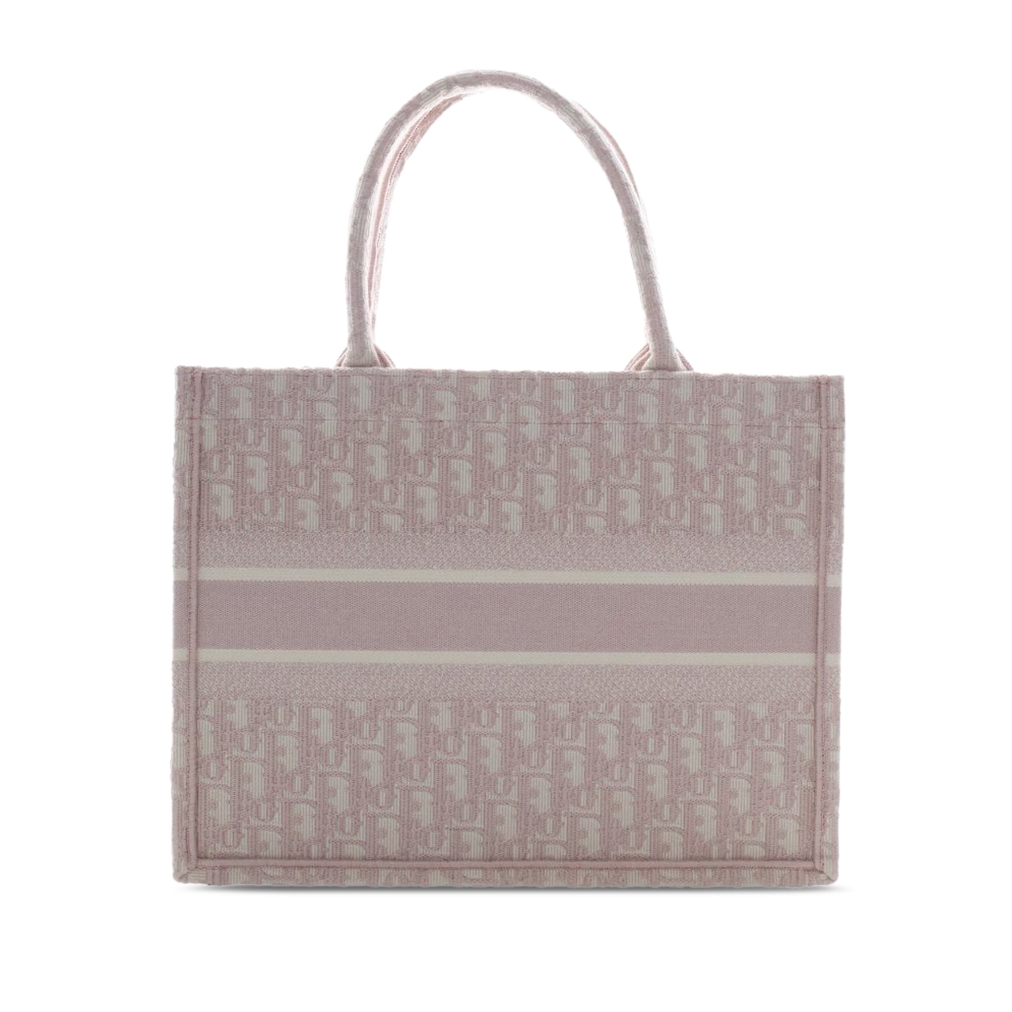 Medium Oblique Embroidered Canvas Book Tote - Image 2