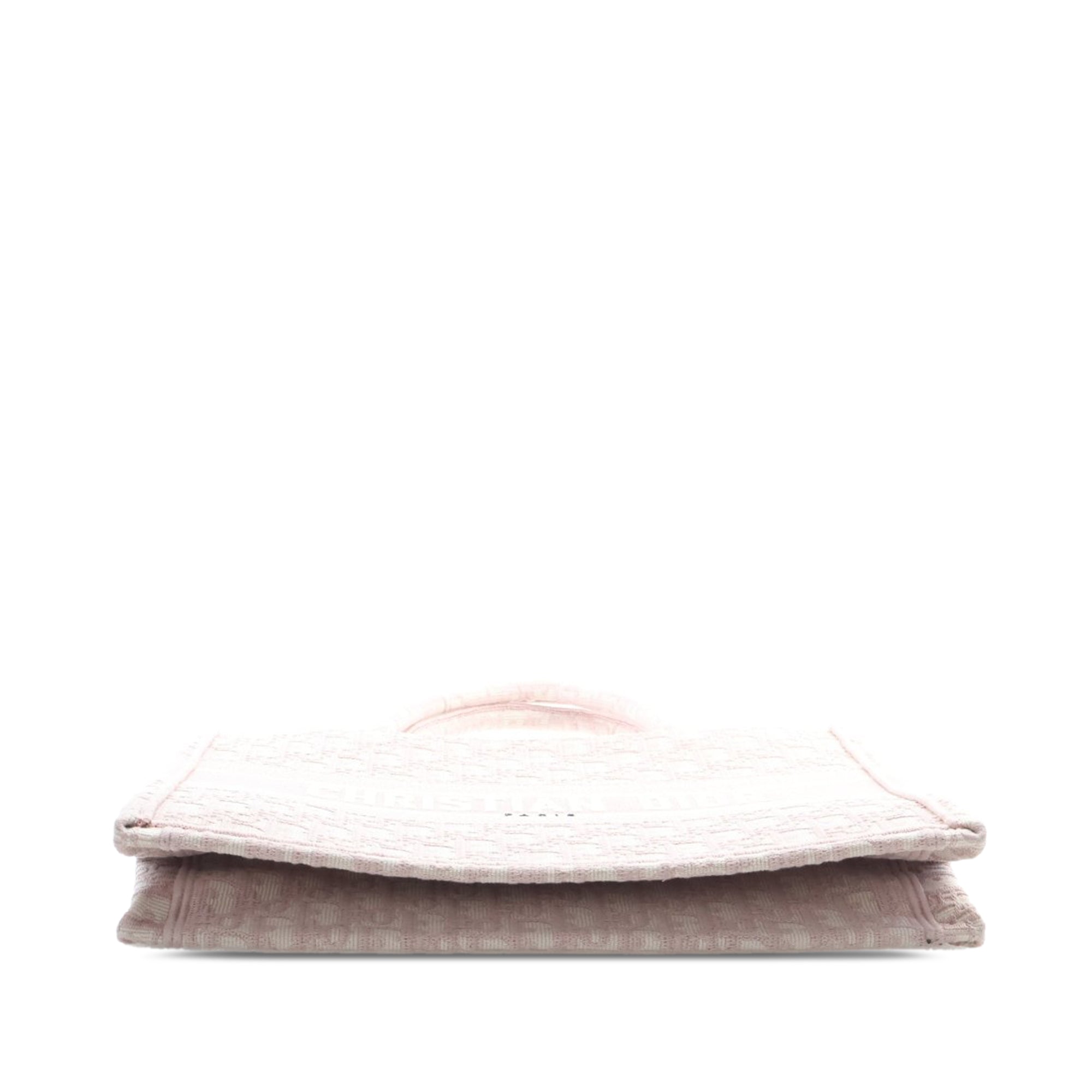 Medium Oblique Embroidered Canvas Book Tote - Image 3