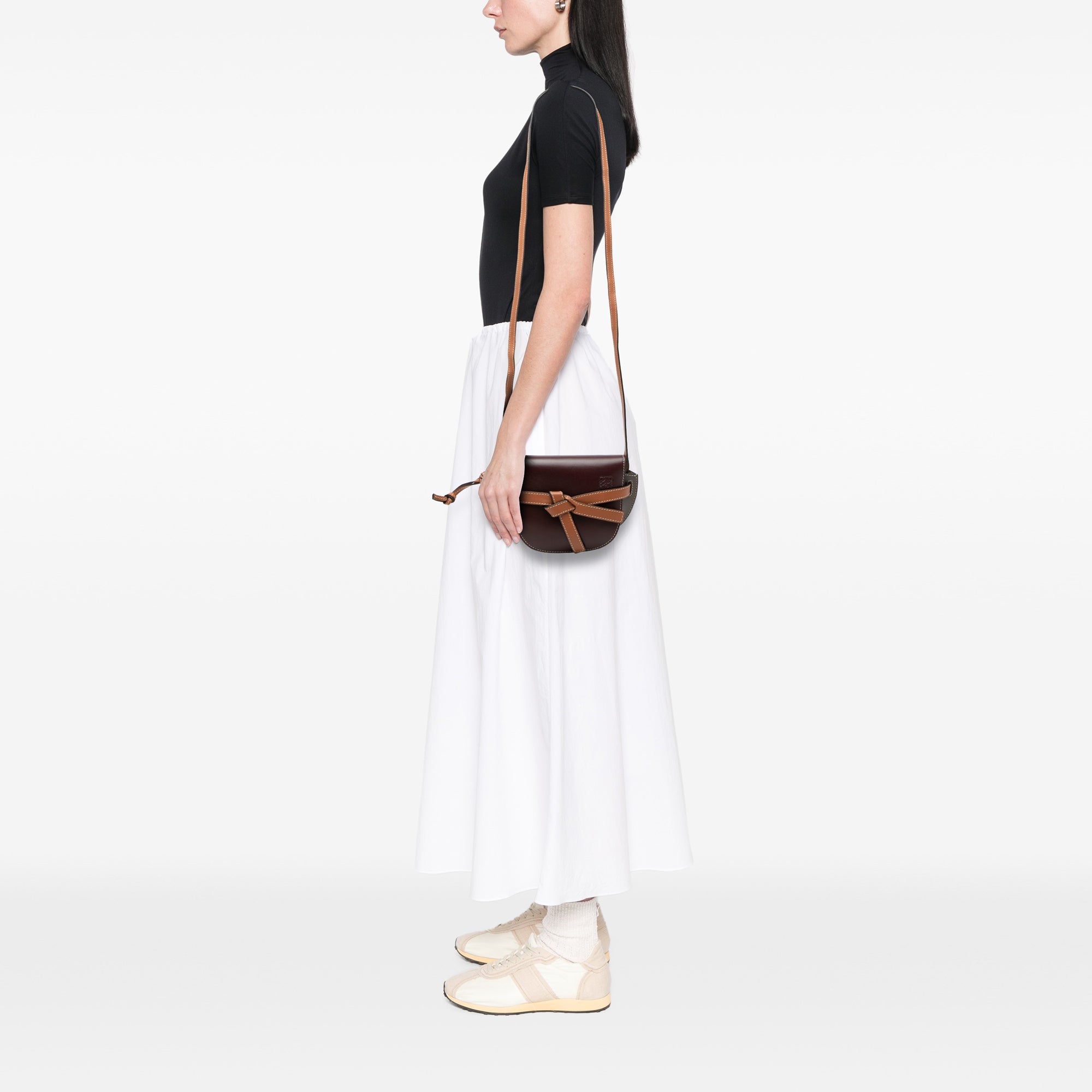 Mini Tricolor Leather Gate Crossbody - Image 7