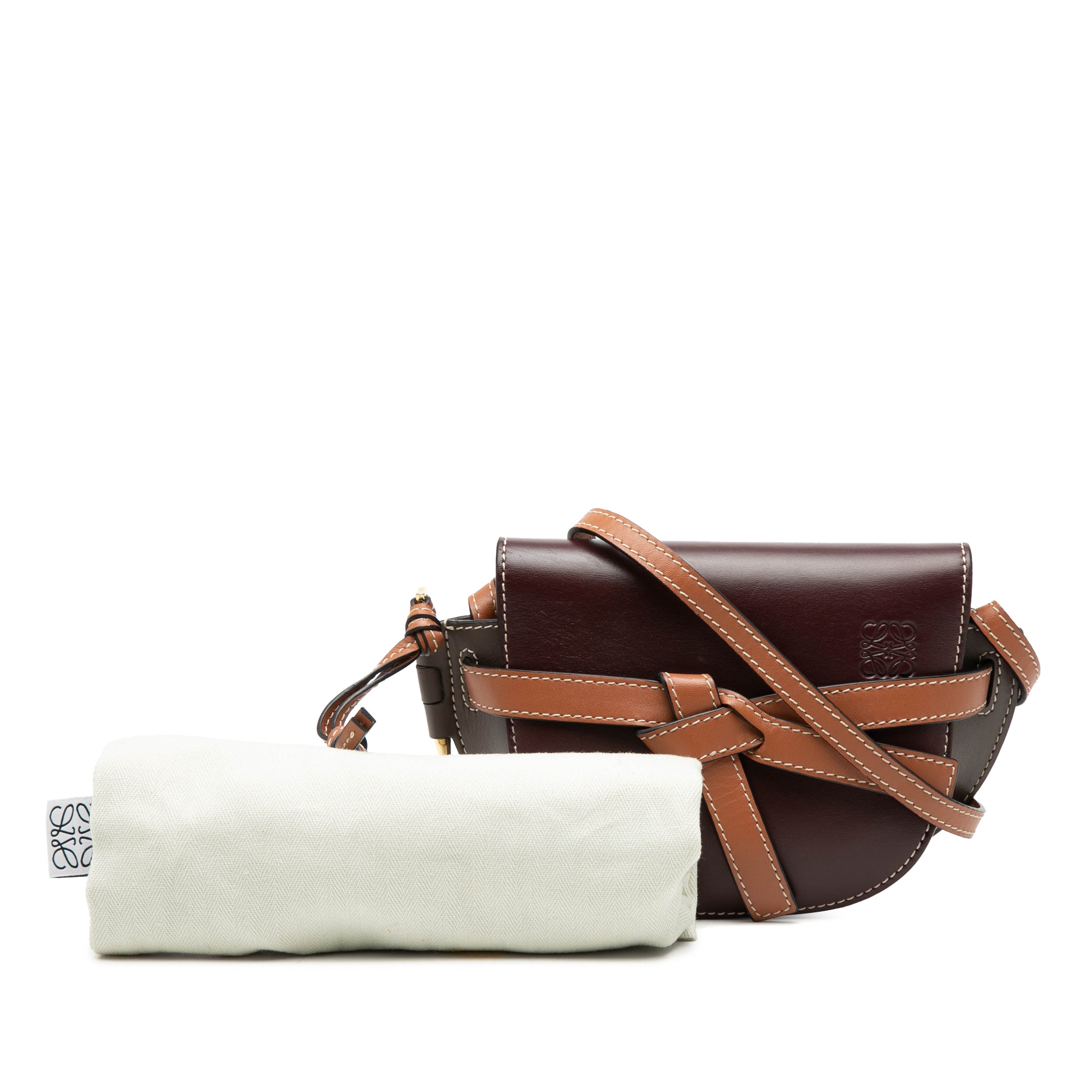 Mini Tricolor Leather Gate Crossbody - Image 8