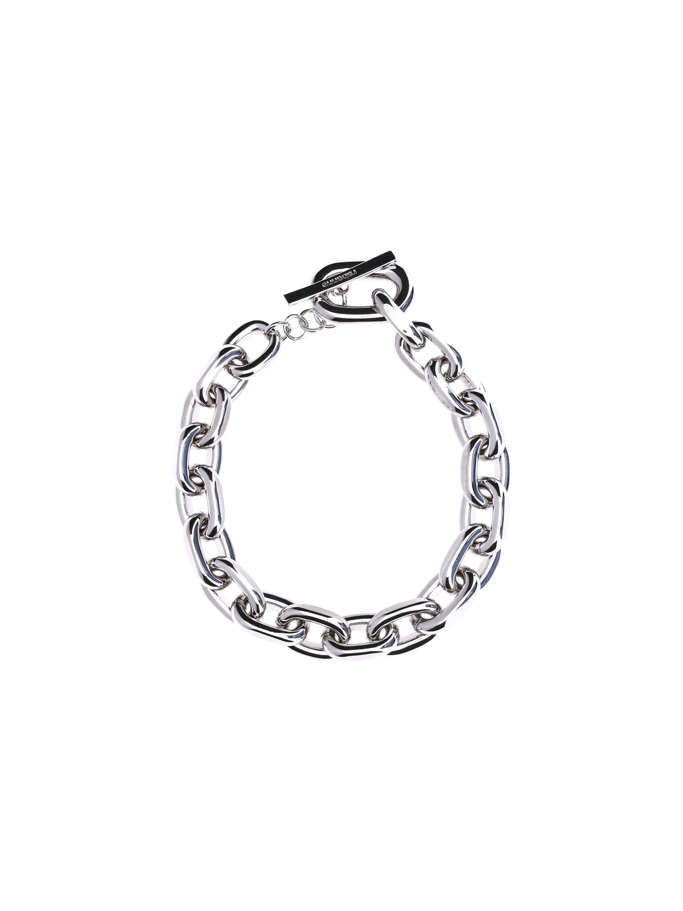 Rabanne Xl Link Necklace — Silver Alluminio; Brass Necklaces