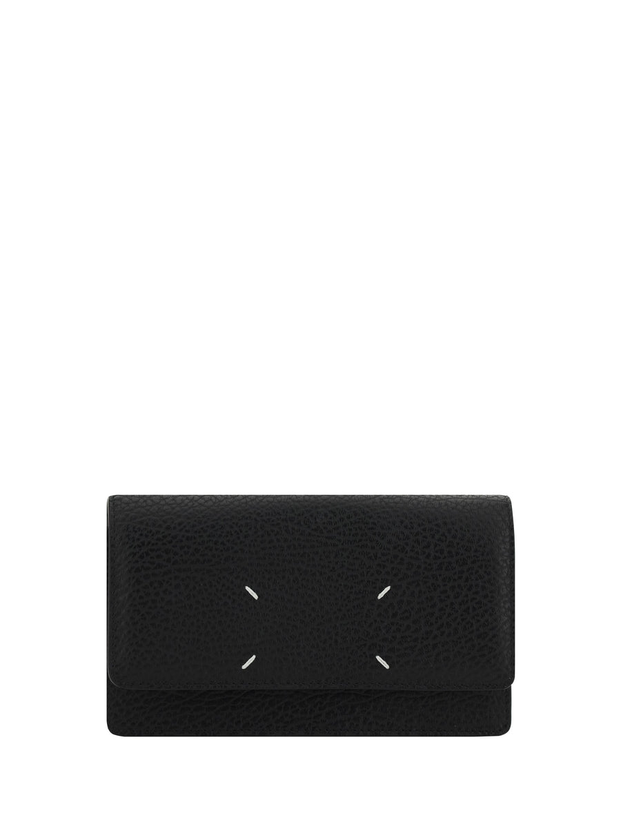 Maison Margiela Grained Leather Wallet — Black Calf Bos Taurus