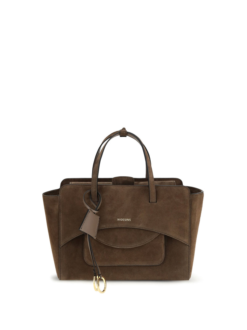 Hidesins Flap M Shoulder Bag — Brown Suede