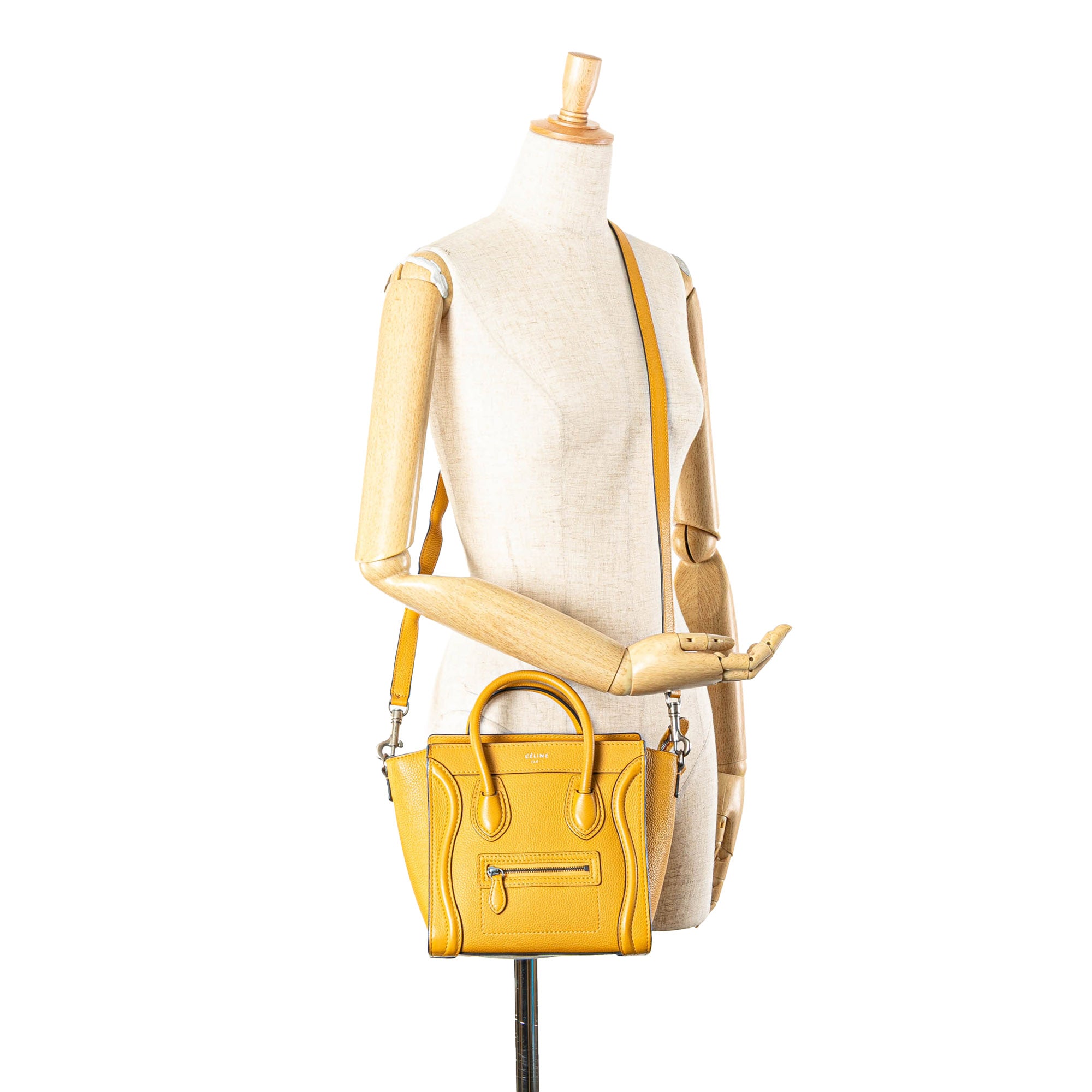 Nano Leather Luggage Tote - Image 11