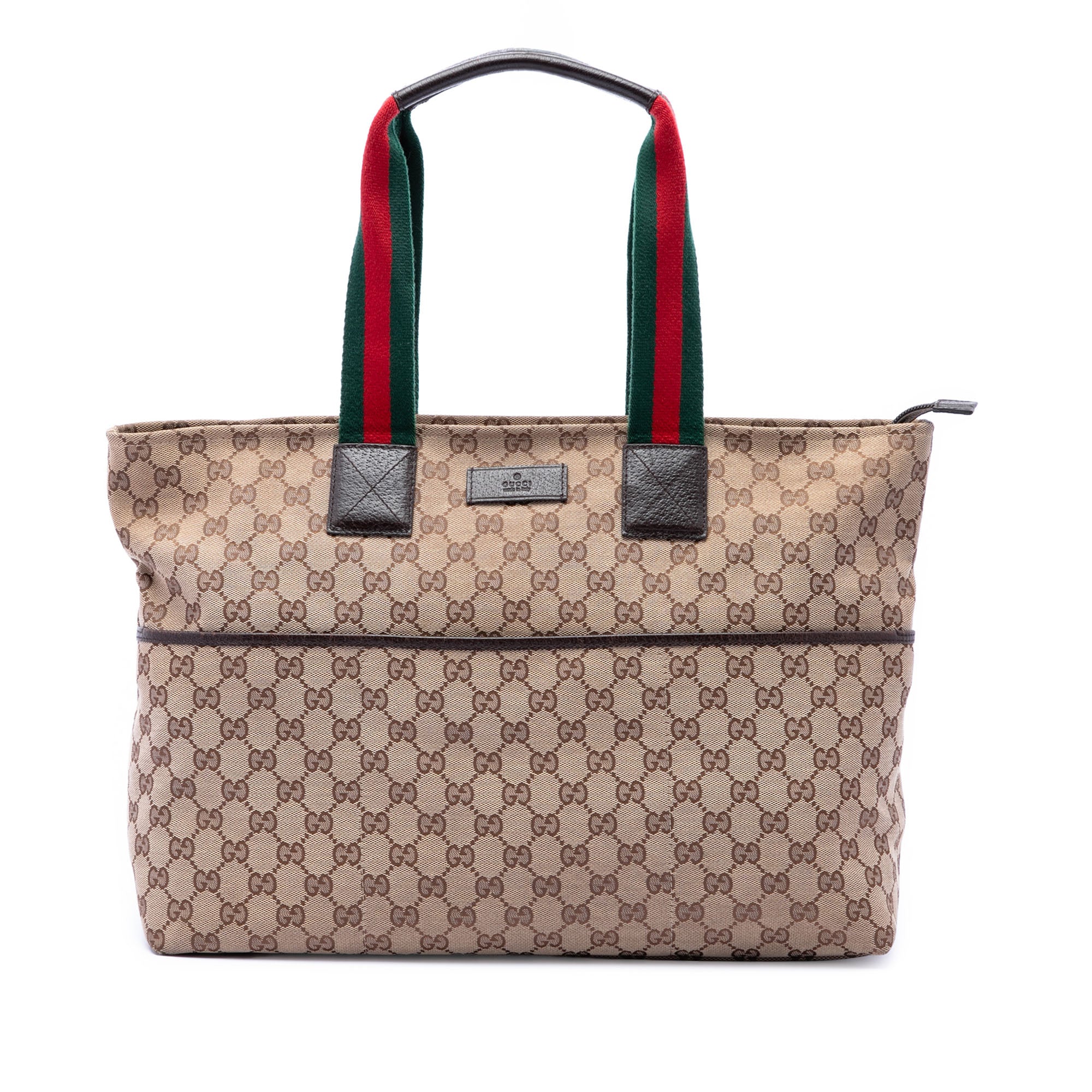 GG Canvas Web Tote - Image 1
