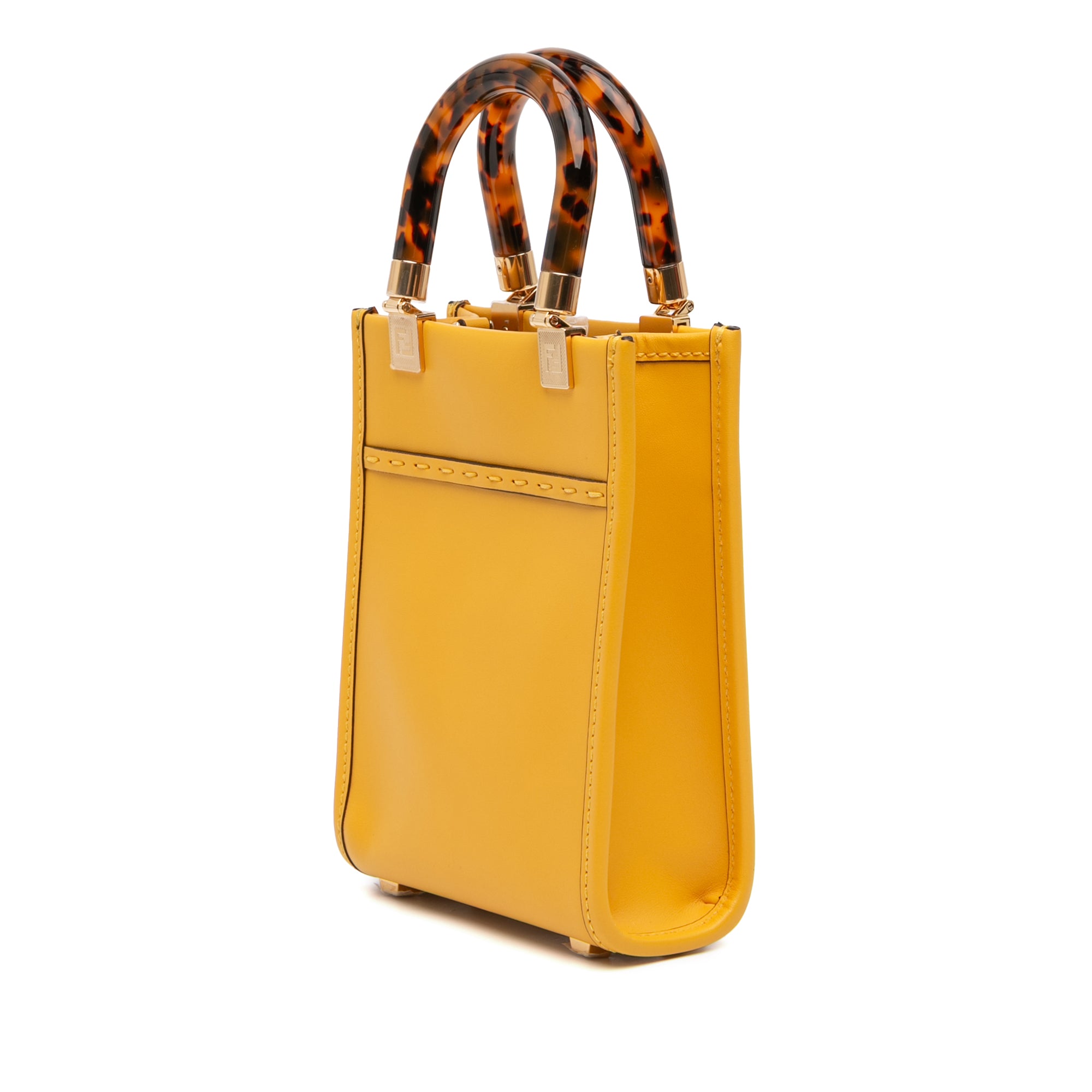 Mini Leather Sunshine Shopper Tote - Image 2