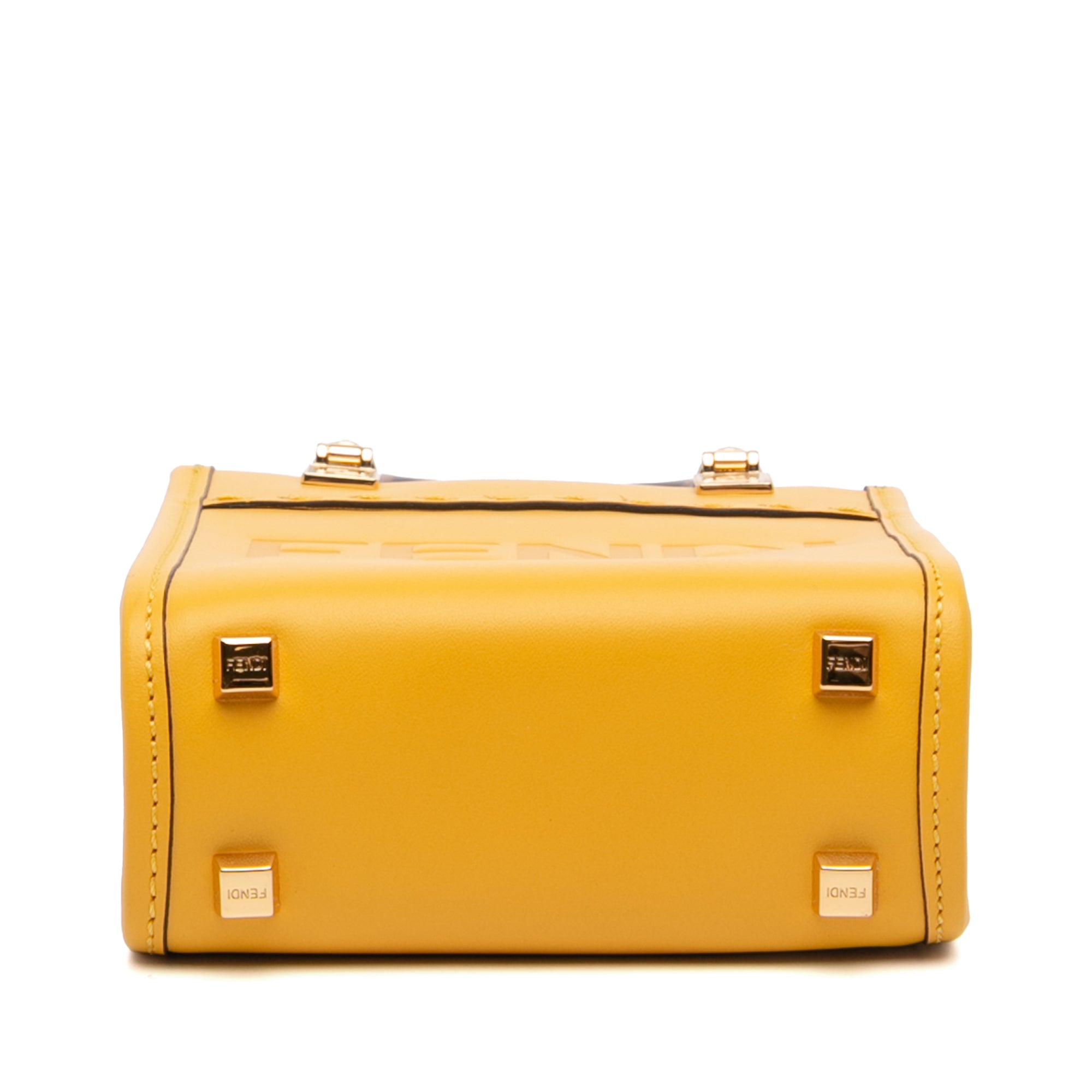 Mini Leather Sunshine Shopper Tote - Image 3