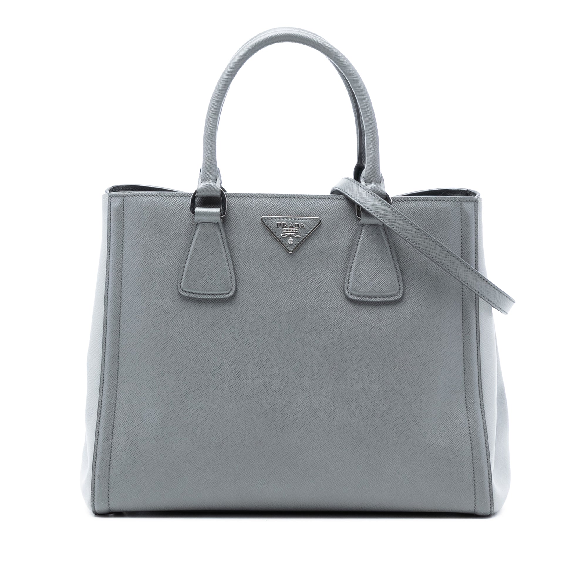 Medium Bicolor Saffiano Lux Galleria Satchel - Image 1