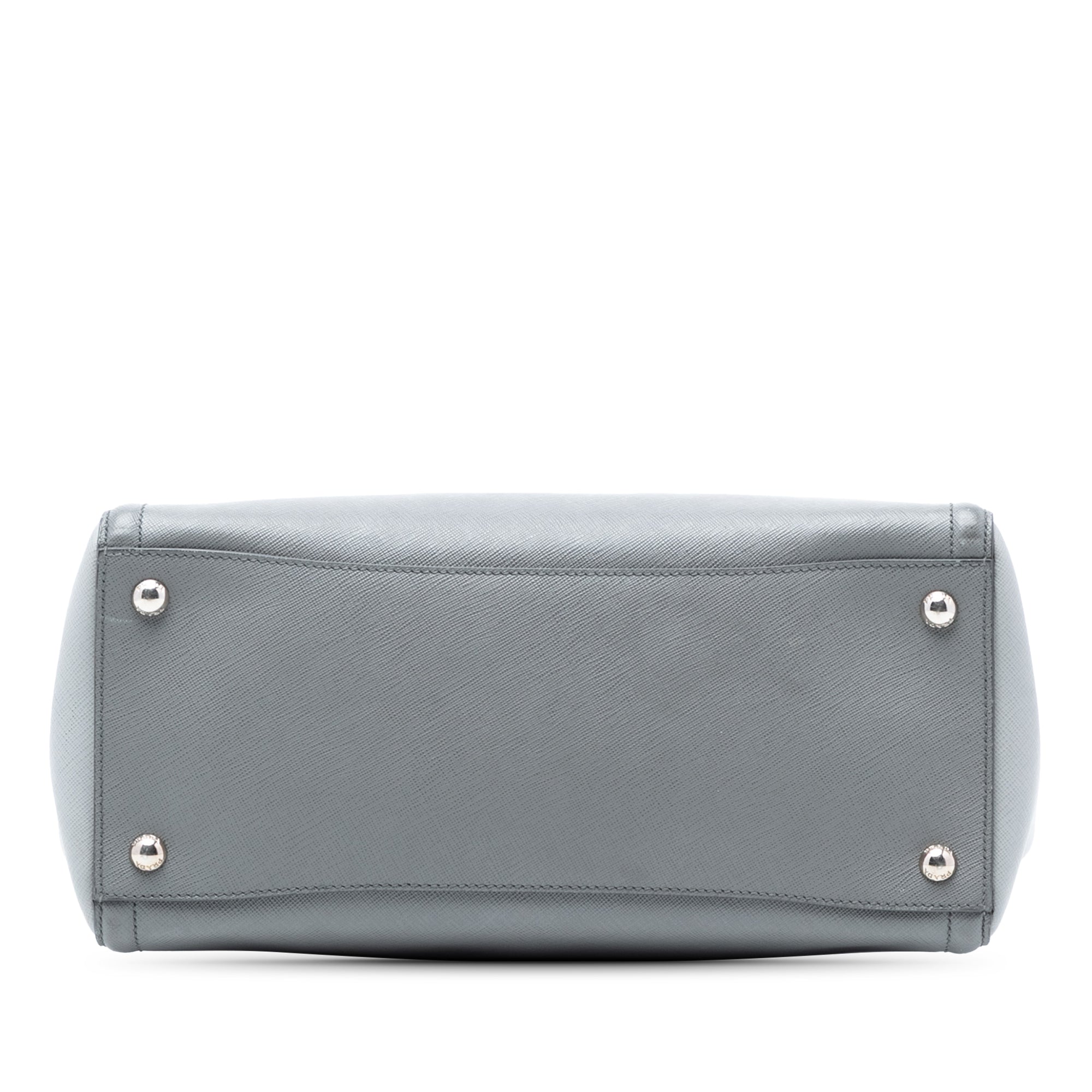 Medium Bicolor Saffiano Lux Galleria Satchel - Image 3