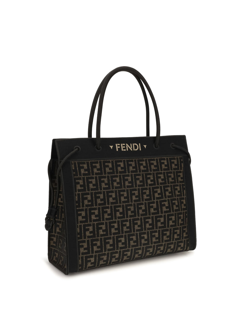 Fendi Stencil Shoulder Bag — Black